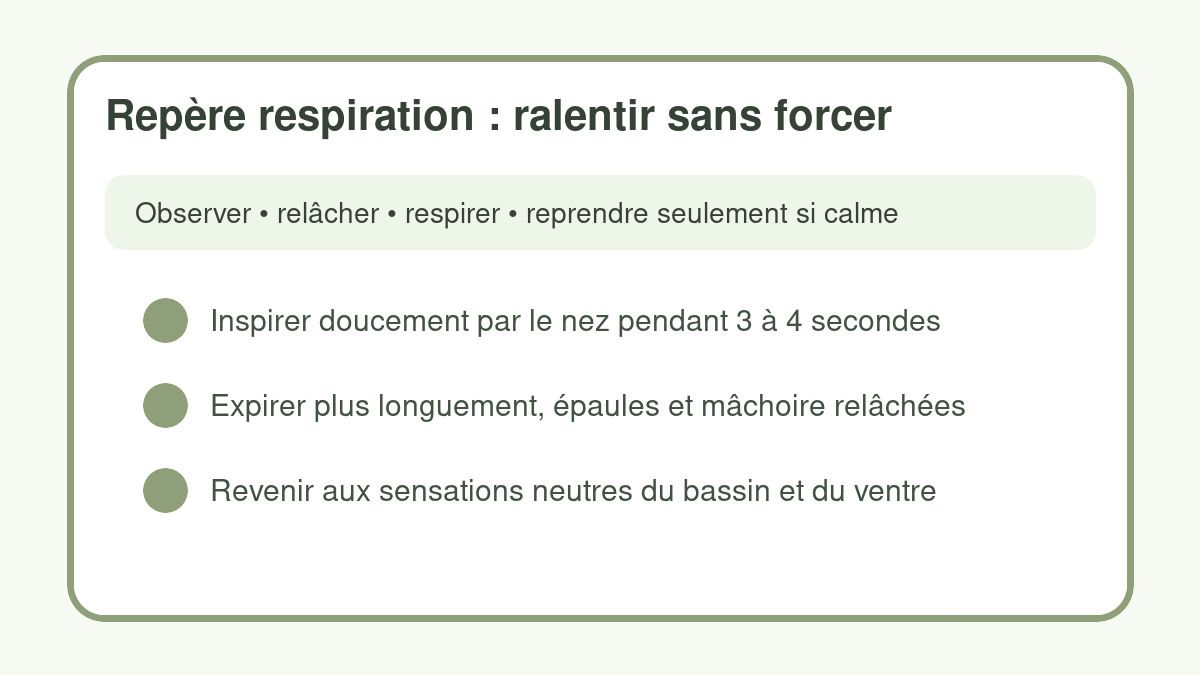 Exercice de respiration méditative pour mieux contrôler l’éjaculation